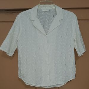 Treasure & Bond White Button Down Shirt